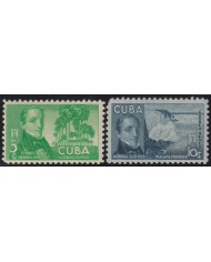 1940-382 CUBA REPUBLICA 1940 MH JOSE MARIA HEREDIA NIAGARA FALLS.