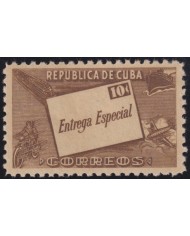 1945-132 CUBA REPUBLICA 1945 MH COVER SPECIAL DELIVERY ENTREGA ESPECIAL.