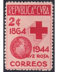 1946-163 CUBA REPUBLICA 1946 MH RED CROSS CRUZ ROJA.