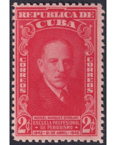 1946-164 CUBA REPUBLICA 1946 MH MANUEL MARQUEZ STERLING.