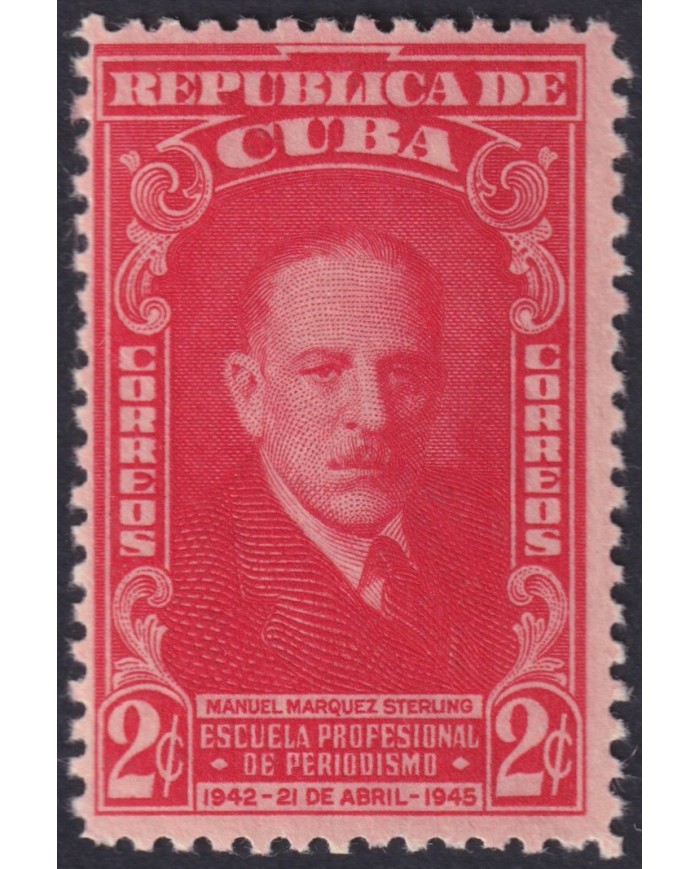 1946-164 CUBA REPUBLICA 1946 MH MANUEL MARQUEZ STERLING.