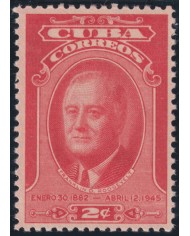 1947-283 CUBA REPUBLICA 1947 MH FRANKLIN D. ROOSEVELT IN MEMORIAM.