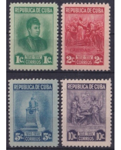 1947-285 CUBA REPUBLICA 1947 MH MARTHA ABREU IN MEMORIAM.