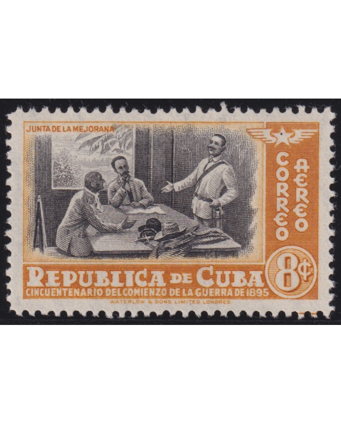 1948-321 CUBA REPUBLICA 1948 MH REUNION DE LA MEJORANA MARTI GOMEZ & MACEO.