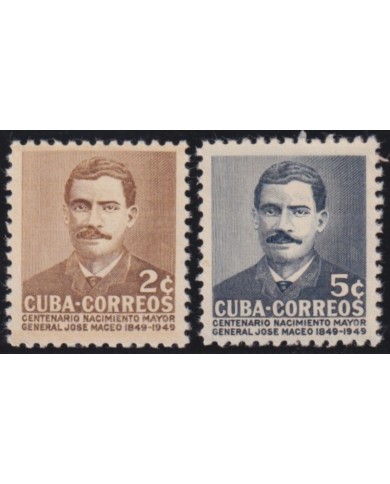 1951-485 CUBA REPUBLICA 1951 MNH MAYOR GENERAL JOSE MACEO.