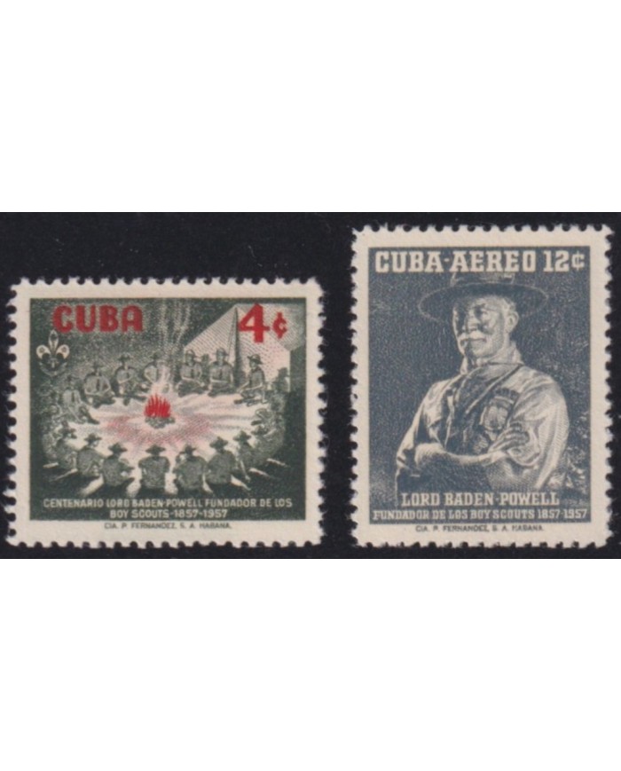 1957-513 CUBA REPUBLICA 1957 MH BOYS SCOUT.