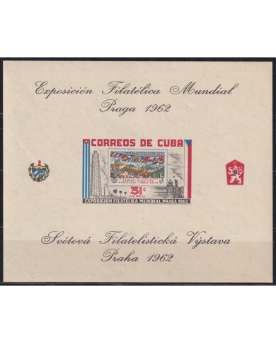 1962.252 CUBA 1962 MNH HF EXPO PRAGA CZECHOSLOVAKIA PHILATELIC EXPO.