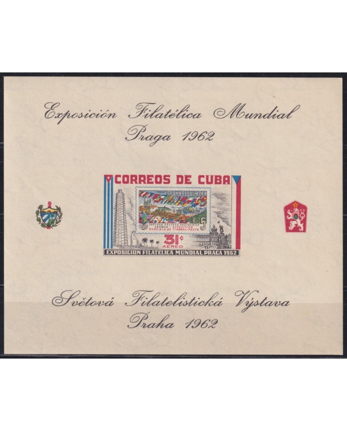 1962.252 CUBA 1962 MNH HF EXPO PRAGA CZECHOSLOVAKIA PHILATELIC EXPO.
