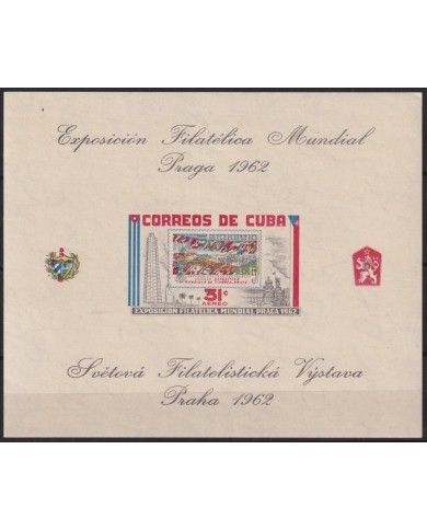 1962.254 CUBA 1962 MNH HF EXPO PRAGA CZECHOSLOVAKIA PHILATELIC EXPO.