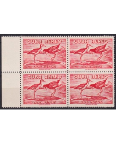 1962.293 CUBA 1962 MNH 2$ BIRD AVES PAJAROS CORNER BLOCK 4.