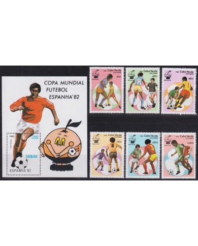 F-EX59954 CABO VERDE MNH 1982 WORLD CHAMPIONSHIP SOCCER FOOTBALL.