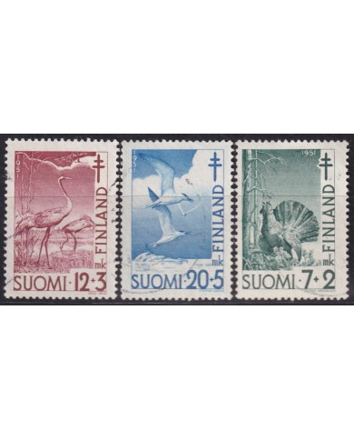F-EX59427 FINLAND SUOMI 1951 FINE USED BIRD AVES VÖGEL OISEAUX.