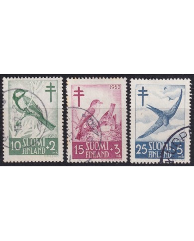 F-EX59430 FINLAND SUOMI 1952 FINE USED BIRD AVES VÖGEL OISEAUX.