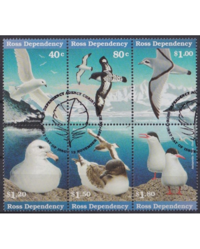F-EX58519 ROSS DEPENDENCE FDC USED 1997 POLAR BIRD AVES PAJAROS OISEAUX VÖGEL.