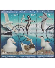 F-EX58519 ROSS DEPENDENCE FDC USED 1997 POLAR BIRD AVES PAJAROS OISEAUX VÖGEL.