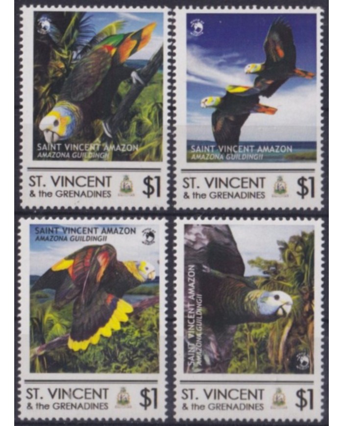 F-EX58521 ST VINCENT GRENADINES MNH 2017 PARROT AVES PAJAROS BIRD OISEAUX VÖGEL.