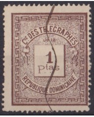 F-EX60126 DOMINICANA REP USED 1887 TELEGRAPH.