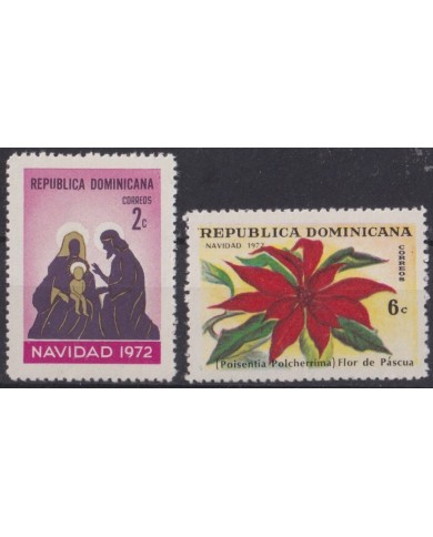 F-EX60129 DOMINICANA REP MNH 1972 NAVIDAD CHRISTMAS FLOWER.