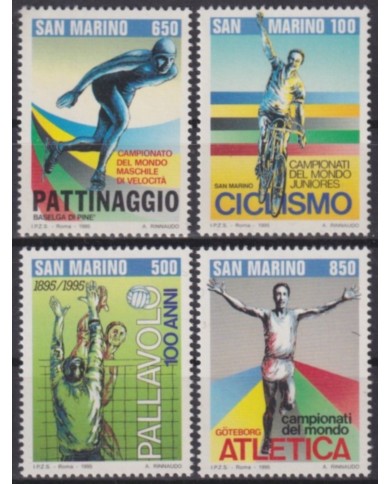 F-EX60139 SAN MARINO MNH 1995 SPORT ATHLETISM CYCLING VOLLEYBALL.