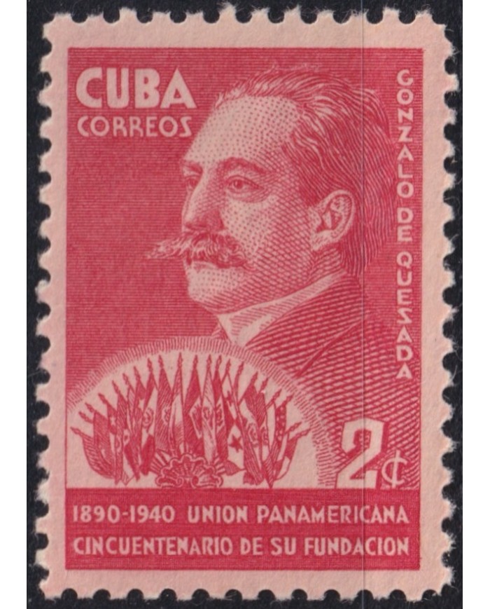 1940-401 CUBA REPUBLICA 1940 MH UNION PANAMERICANA GONZALO DE QUESADA.