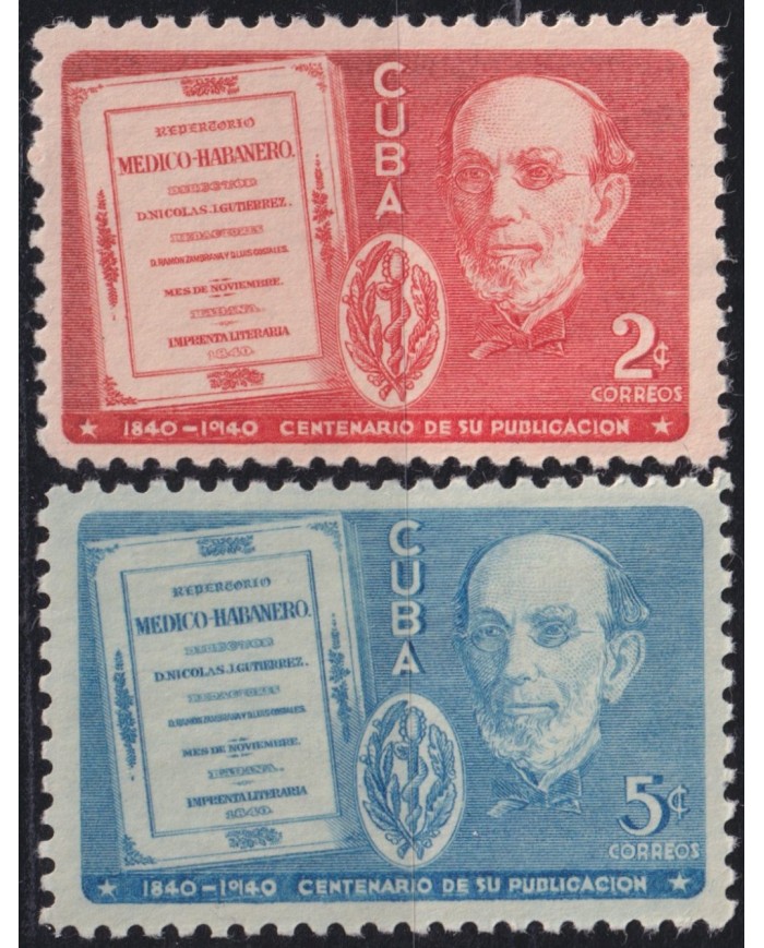 1940-403 CUBA REPUBLICA 1940 MH REPERTORIO MEDICO HABANERO NICOLAS GUTIERREZ.
