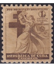 1941-218 CUBA REPUBLICA 1941 MLH 1c PRO TUBERCULOSOS SEMIPOSTAL CHILDREN.