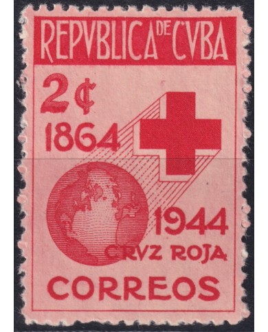 1946-170 CUBA REPUBLICA 1946 MLH RED CROSS CRUZ.