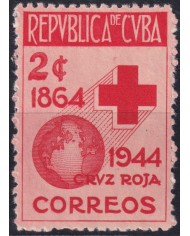 1946-170 CUBA REPUBLICA 1946 MLH RED CROSS CRUZ.