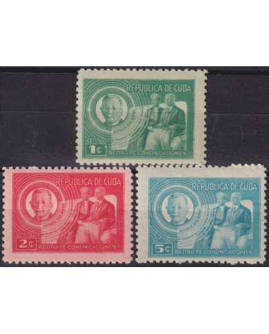 1947-290 CUBA REPUBLICA 1947 MNH RETIRO DE COMUNICACIONES ANTONIO AMS SARRET.