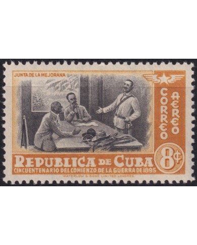 1948-330 CUBA REPUBLICA 1948 MNH REUNION DE LA MEJORANA JOSE MARTI MAXIMO GOMEZ ANTONIO MACEO.