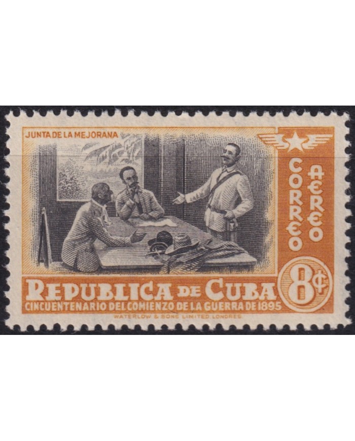1948-330 CUBA REPUBLICA 1948 MNH REUNION DE LA MEJORANA JOSE MARTI MAXIMO GOMEZ ANTONIO MACEO.