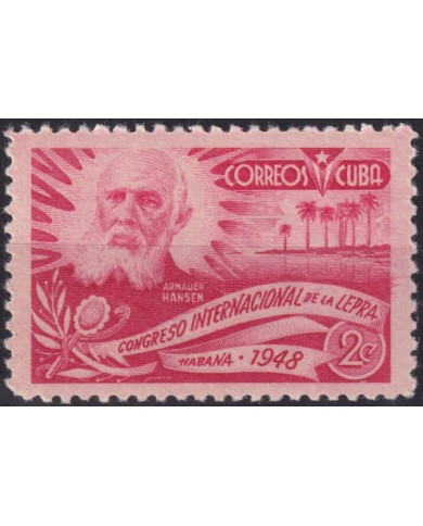 1948-332 CUBA REPUBLICA 1948 MLH MEDICINE LEPPER HANSEN CONGRESO DE LA LEPRA.