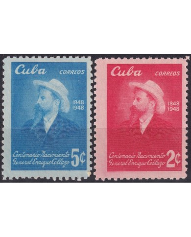 1950-311 CUBA REPUBLICA 1950 MH MAYOR GEN. ENRIQUE COLLAZO CENTENARY.