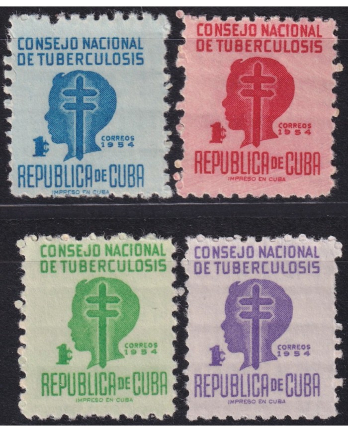 1954-286 CUBA REPUBLICA 1954 MNH PRO TUBERCULOSOS SEMIPOSTAL CHILDREN.