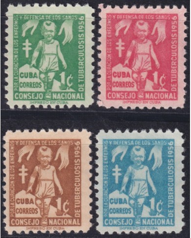 1956-486 CUBA REPUBLICA 1956 MNH PRO TUBERCULOSOS SEMIPOSTAL CHILDREN.