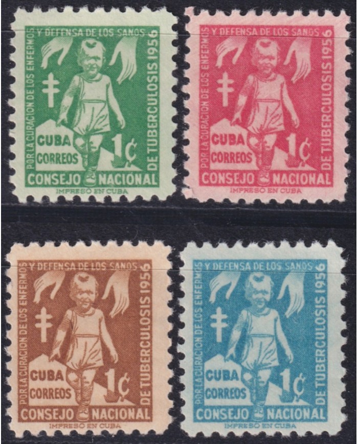1956-486 CUBA REPUBLICA 1956 MNH PRO TUBERCULOSOS SEMIPOSTAL CHILDREN.