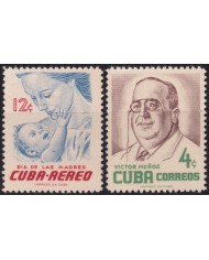 1956-487 CUBA REPUBLICA 1956 MNH MOTHER DAY VICTOR MUÑOZ DIA DE LAS MADRES.