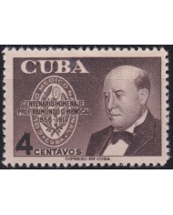 1956-493 CUBA REPUBLICA 1956 MH CENTENARIAL RAIMUNDO MENOCAL MEDICINE.