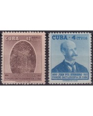 1957-515 CUBA REPUBLICA 1957 MNH JUAN FRANCISCO STEEGERS POLICE DACTILOSCOPY.