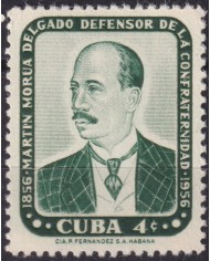 1957-522 CUBA REPUBLICA 1957 MH MARTIN MORUA DELGADO.