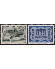 1958-509 CUBA REPUBLICA 1958 MNH UNESCO BUILDING INAUGURATION.