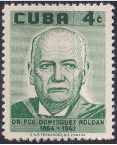 1958-513 CUBA REPUBLICA 1958 MLH FRANCISCO DOMINGUEZ ROLDAN RADILOGY MEDICINE.