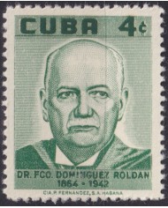 1958-513 CUBA REPUBLICA 1958 MLH FRANCISCO DOMINGUEZ ROLDAN RADILOGY MEDICINE.