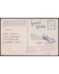 1941-H-32 CUBA REPUBLICA 1941 POSTCARD TO FRANCE WWII RETURN TO SENDER SUSPENDED SERVICE.