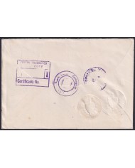1968-H-16 CUBA 1968 REGISTERED MAIL TO SPAIN. COINS & ERNESTO CHE GUEVARA.