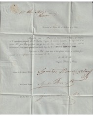 PREFI-814 CUBA SPAIN 1851 STAMPLESS MARITIME MAIL Nº4 BLUE. TRINIDAD TO CADIZ.