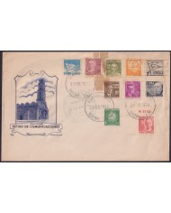 1954-FDC-102 CUBA REPUBLICA REG FDC 1954 RETIRO DE COMUNICACIONES. GALLARDETE.