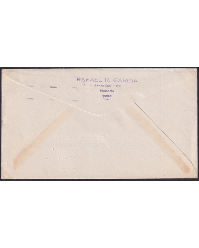 1948-FDC-182 CUBA REPUBLICA FDC 1948 CONGRESO DE LA LEPRA HANSEN LEPPER LEPROSY.