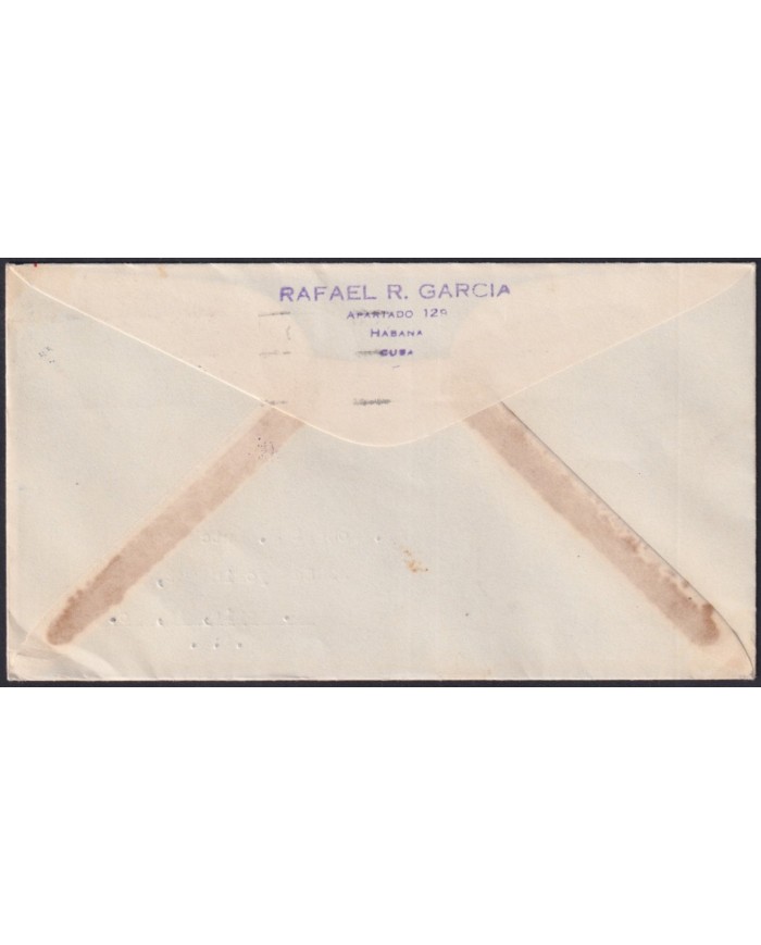 1948-FDC-183 CUBA REPUBLICA FDC 1948 50º ANNIV INDEPENDENCE WAR AIR MAIL CONVENTION.