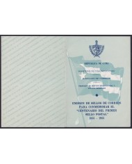 PRP-401 CUBA FDC 1955 PROPAGANDA CENTENARY OF FIRST ANTILLAS ISSUE.